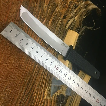 Прав нож студената стомана на лов фиксирано острие на нож от 440 неръждаема стомана с пластмасова дръжка открит тактически оцелее нож ABS обвивка