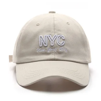 СЛЕКТОН памук бейзболна шапка за жени и мъже, Ню Йорк бродерия шапки момчета и момичета на хип-хоп шапка лятна очила Cap ежедневни възстановяване на предишното положение Шапка