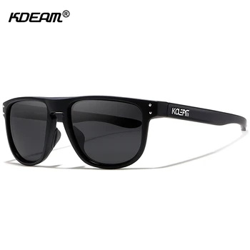 Kdeam с висока разделителна способност TR90 слънчеви очила поляризирани спортни мъжки слънчеви очила на Polaroid обектив избор на спортист с футляром