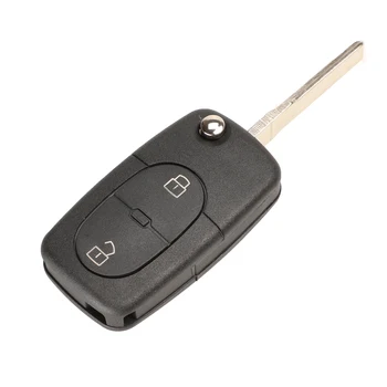 Kutery 2/3/4 бутони на дистанционното на ключа на автомобила калъф за Audi TT A2 A3 A4 A6 A8 Quattro с нож CR1620/CR2032