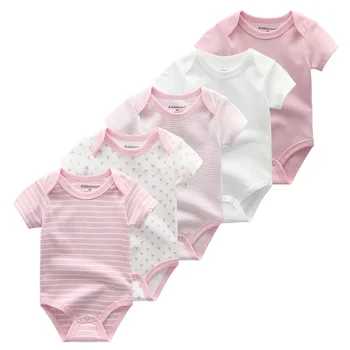 2019 5 бр. / лот твърди момчетата дрехи 0-12 м новородено памук Еднорог момичета дрехи боди новородените момичета дрехи Roupas de bebe
