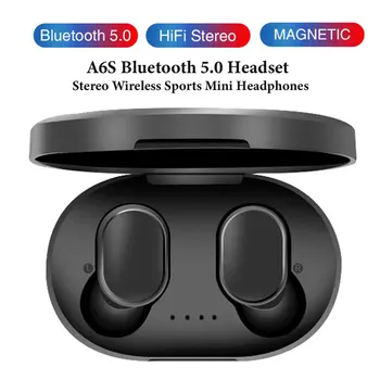 A6S/A6X Bluetooth слушалки за Xiaomi Wireless накрайници за уши 5.0 PK S11 TWS слушалки шумоподавляющий микрофон за Redmi iPhone Huawei