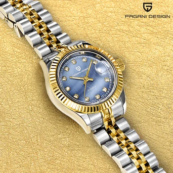 PAGANI DESIGN кварцов дамски часовник модерни ежедневни дамски рокли ръчен часовник от неръждаема стомана водоустойчив часовник сапфир кристал 2020