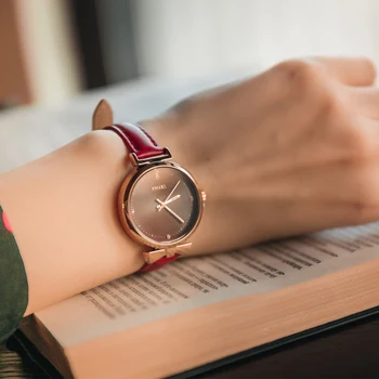 Дамски часовници луксозна марка SMAEL Кварцови ръчни часовници за жени rose gold дамски часовник водоустойчив 1907 часовници дамски Спортни и Ежедневни