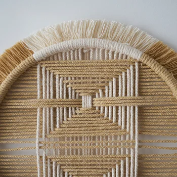 Стенен гоблен ресни бохемски ръчно изработени творчески памук декорация на дома, аксесоари за хола спални стенен декор