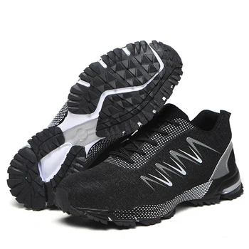 Drop shipping Steel Toe Construction Work Fashion Shoes Men Women Ultralight Mesh Industial Safety shoes Plus size 37-47 RXM193