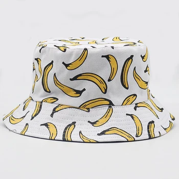 Мода банан печат кофа шапка плоски рибарите cap пътуване шапки ежедневни шапки на едро