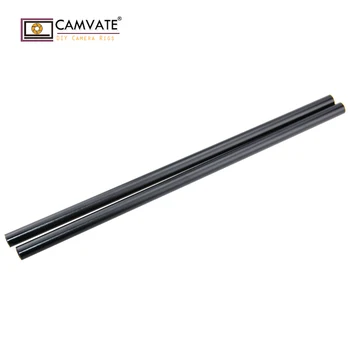 CAMVATE двойка DSLR Rig пръти 15 мм, 45 см, алуминиев прът, черен анодизиран C1225 камера Снимки аксесоари