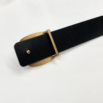 ретро предпазен колан от естествена кожа за жени талията сигурност cinturon mujer всичко Мач на високо качество на мода ceinture femme корейски стил