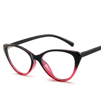 Ахора Ретро Котешко Око Прозрачни Лещи За Оптични Очила На Жените И Мъжете Слънчеви Очила Рамка Късогледство Слънчеви Очила Рамка Прости Очила