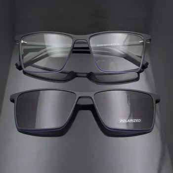 ESNBIE ultralight TR90 магнитни слънчеви очила рамка дамски поляризирани очила клип на слънчеви очила за мъже размер на Oculos де Грау