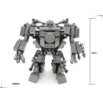 260 бр./компл. MOC Mini Mecha Warfare Mecha Model Small Particle Building Blocks образователна играчка за децата, подарък - Iron Overlord