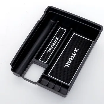 Високо качество ABS за Nissan X-Trail X Trail T32 Измамник 2016 2017 черно Централна тава за съхранение подлакътник контейнер кутия