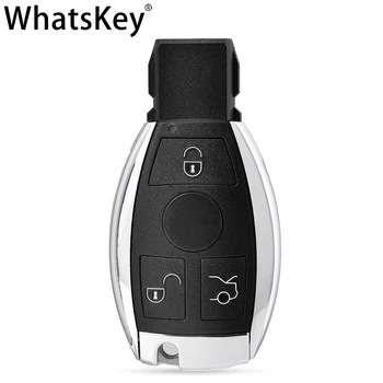 WhatsKey Keyless Entry Smart Remote Key Shell 2 притежателят на батерии за Mercedes Benz C E S Class W211 W210 W204 W205 W212 GLK GLA