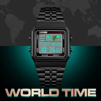 SKMEI Мъжки спорт цифрови часовници луксозни мъжки часовници на открито часовник за обратно отброяване топ Марка за мода гривни за мъже reloj hombre 1338