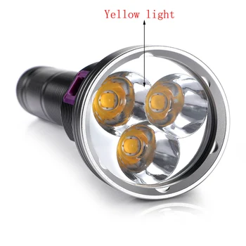 2020 new High Power Diving Flashlight 3xXHP70.2 LED dive Underwater факел 200м Submersible Светлини use 3x26650 battery