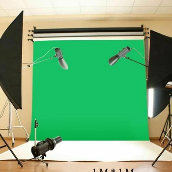 Зелен екран Муселин на фона на снимка фон за студийно осветление комплект GK99