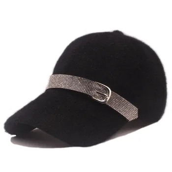 [YARBUU] нова модна марка с високо качество вълнена бейзболна шапка сгущает топло чист цвят casquette шапка с Hairball на Мъже, Жени шапки
