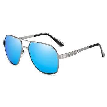 Класически поляризирани слънчеви очила на марката дизайн мъжете метал шофиране слънчеви очила ретро мъжки UV400 слънчеви очила нюанси очила Oculos de sol