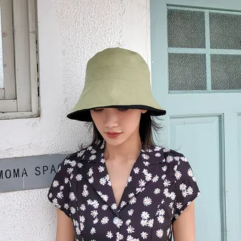 Harajuku Matcha Green Bucket Hat До Fisherman Hat For Men And Women Style Пролет Лято Ins Street People Travel Sun Hat