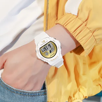 Тина Мъжки спортни часовници мода е всичко-Мач цифрови електронни дамски часовници 2021Simple мач зелен катарама-водоустойчив часовник