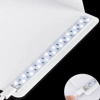 Esddi Photostudio LED Light Box софтбокс светлини омекотява стрелба сгънете здрав сгъваем Портативен USB ABS Бяла светлина кутия